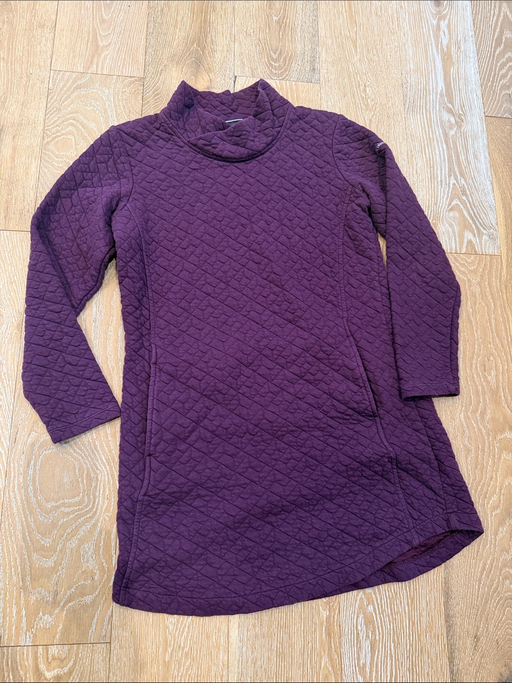 Columbia Quilted Mock Neck Purple Dress Size Medium